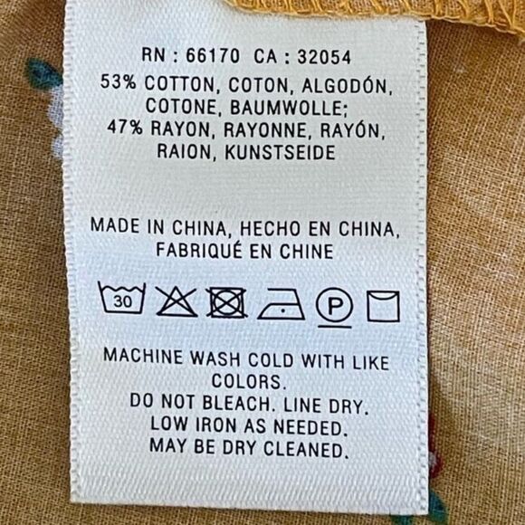 🦃 Anthropologie Maeve Phyllis Long Sleeve Button Down Floral Blouse - Picture 11 of 13